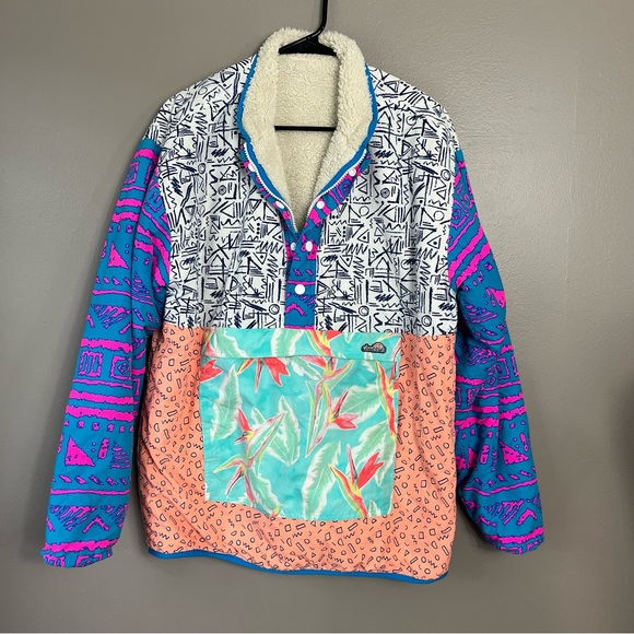 chubbies Other - Chubbies men’s medium reversible 90’s fleece ski jacket pullover Groovival